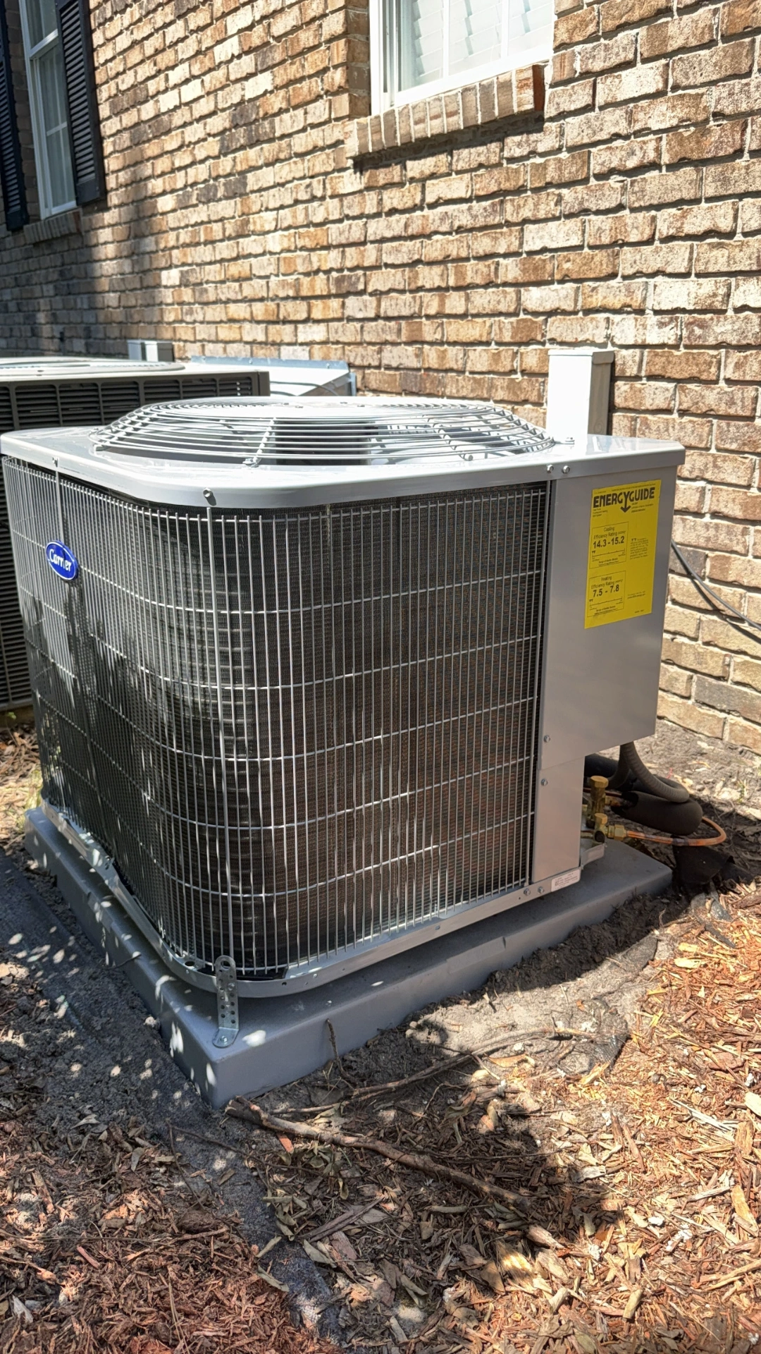 New Carrier condenser unit installed by Maximum Air Experts in North Charleston
